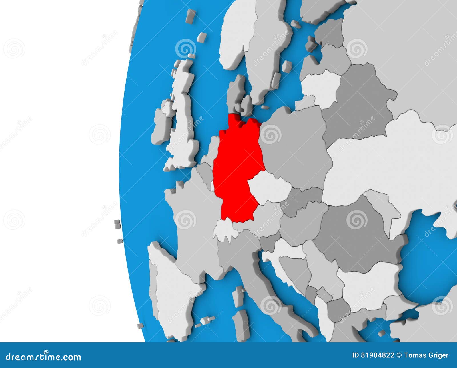 Free Flag 3D Map of Russia, flag centered