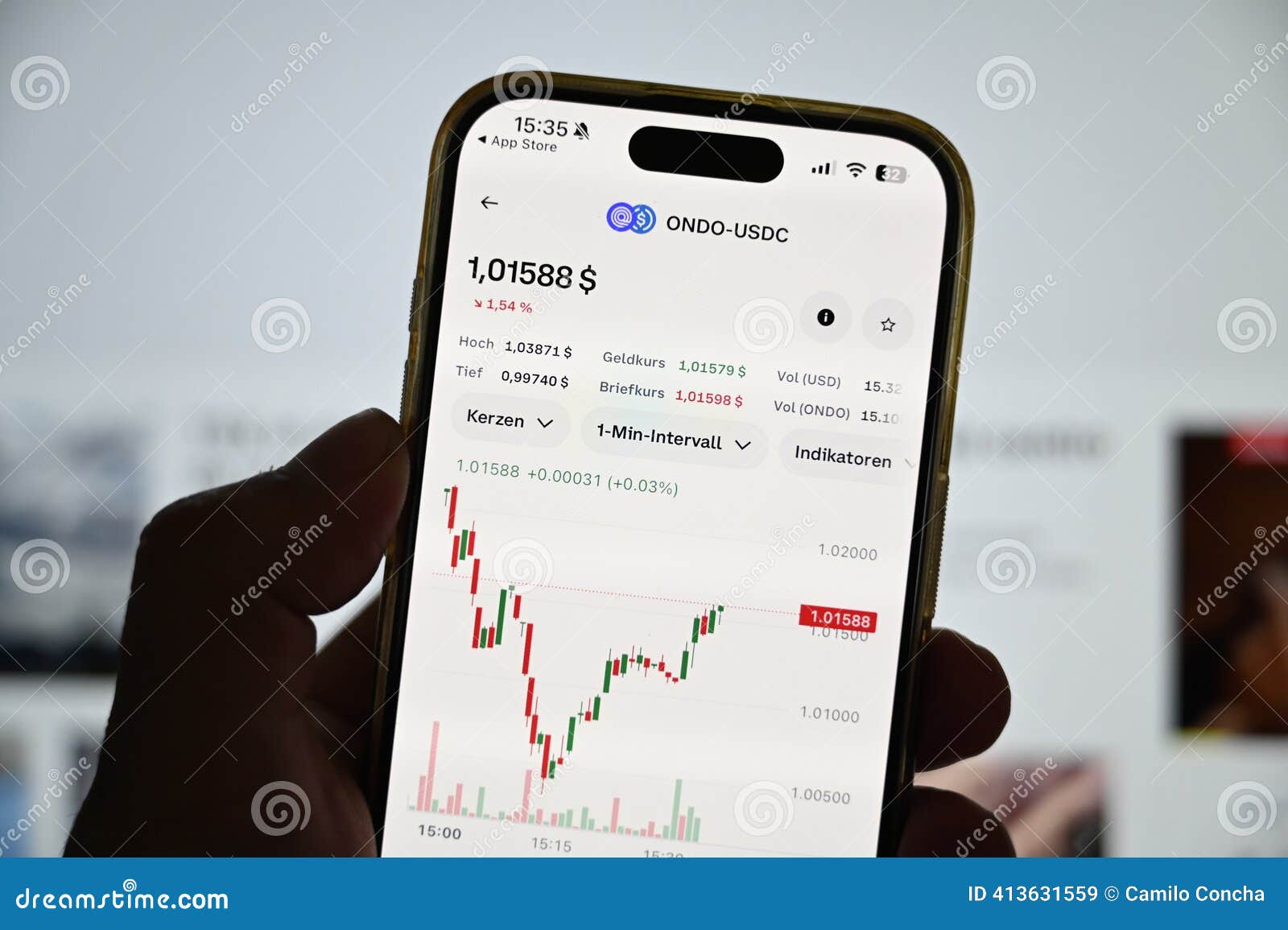 Germany - 22, October 2025: ONDO Coin Charts on the Phone on the Coinbase  Platform. Editorial Stock Image - Image of liquidity, background: 413631559