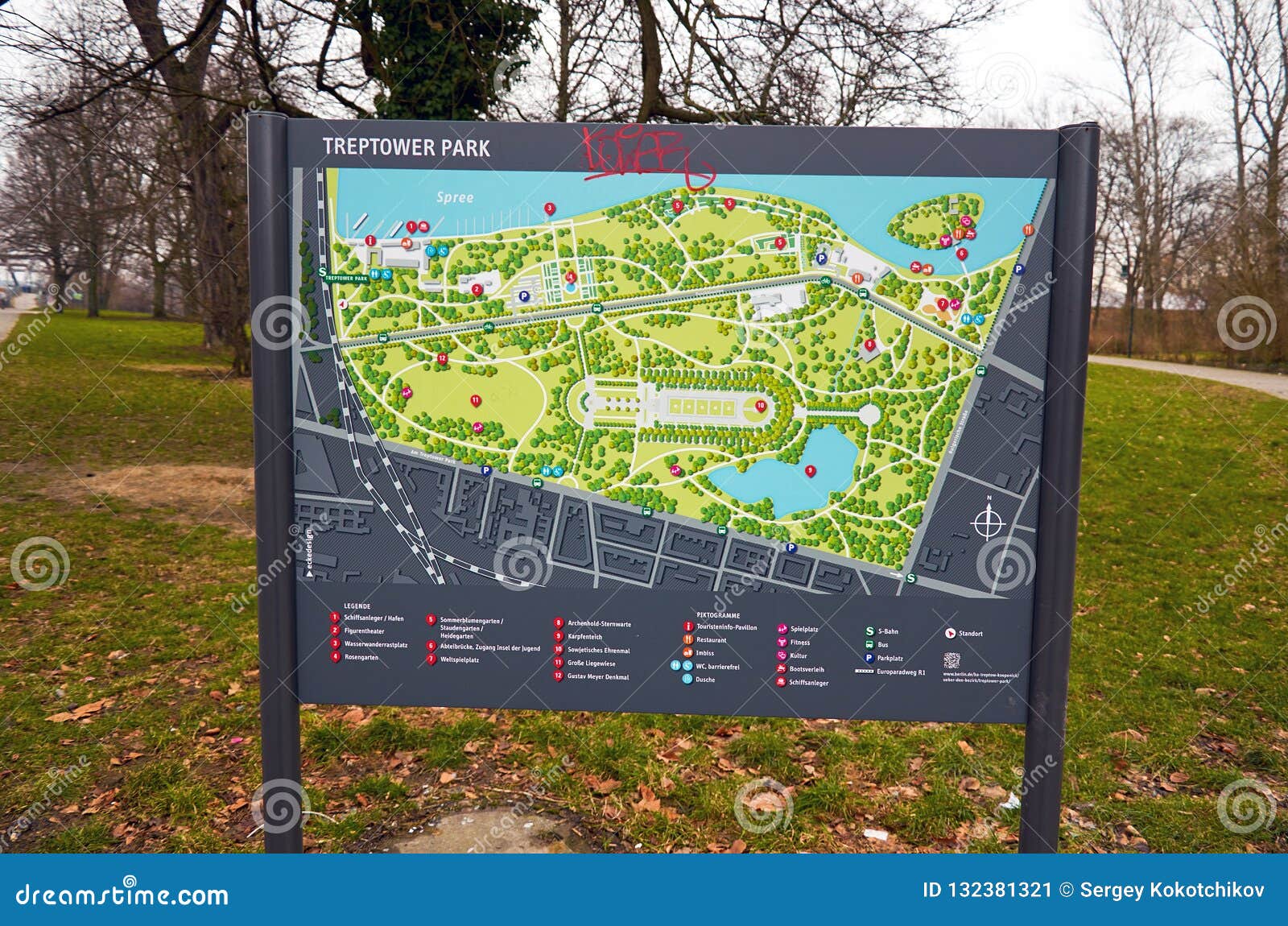 Germany. Treptow Park in Berlin. February 17, 2018 Editorial Photo