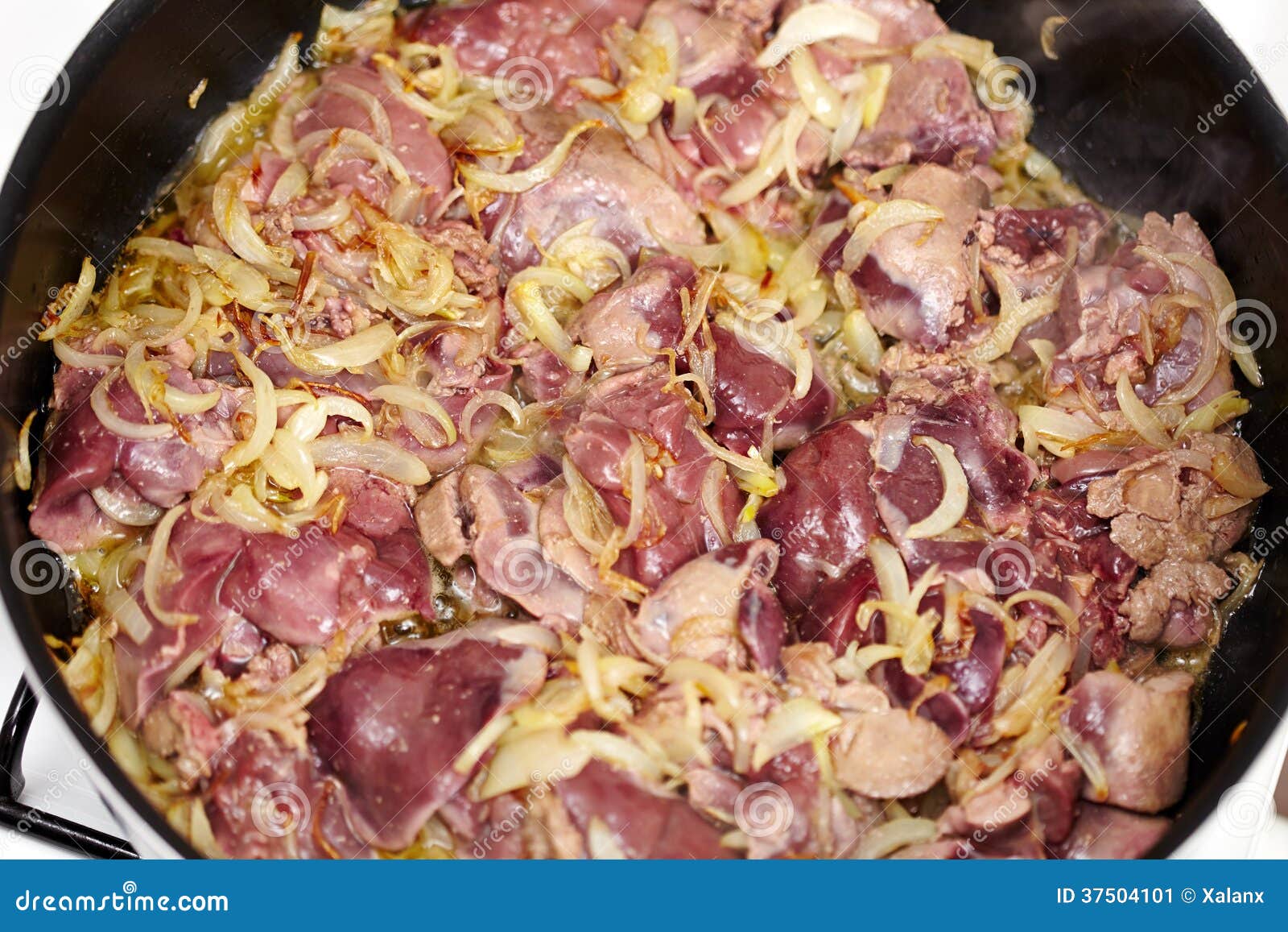 Geroosterde kippenlever stock afbeelding. Image of afval 37504101