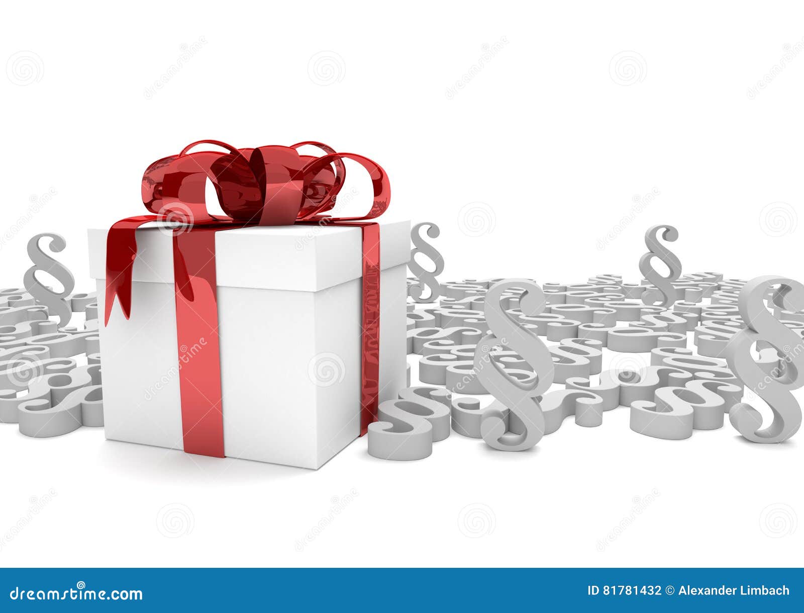 Geschenk Karton Weiss Paragraphen Stock Abbildung Illustration Von Paragraphen Geschenk