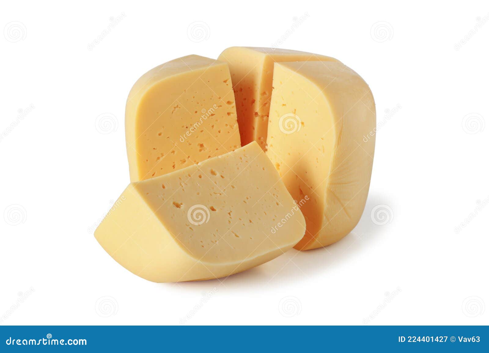 Gesneden Kaaskop Stock Afbeelding. Image Of Culinair - 224401427