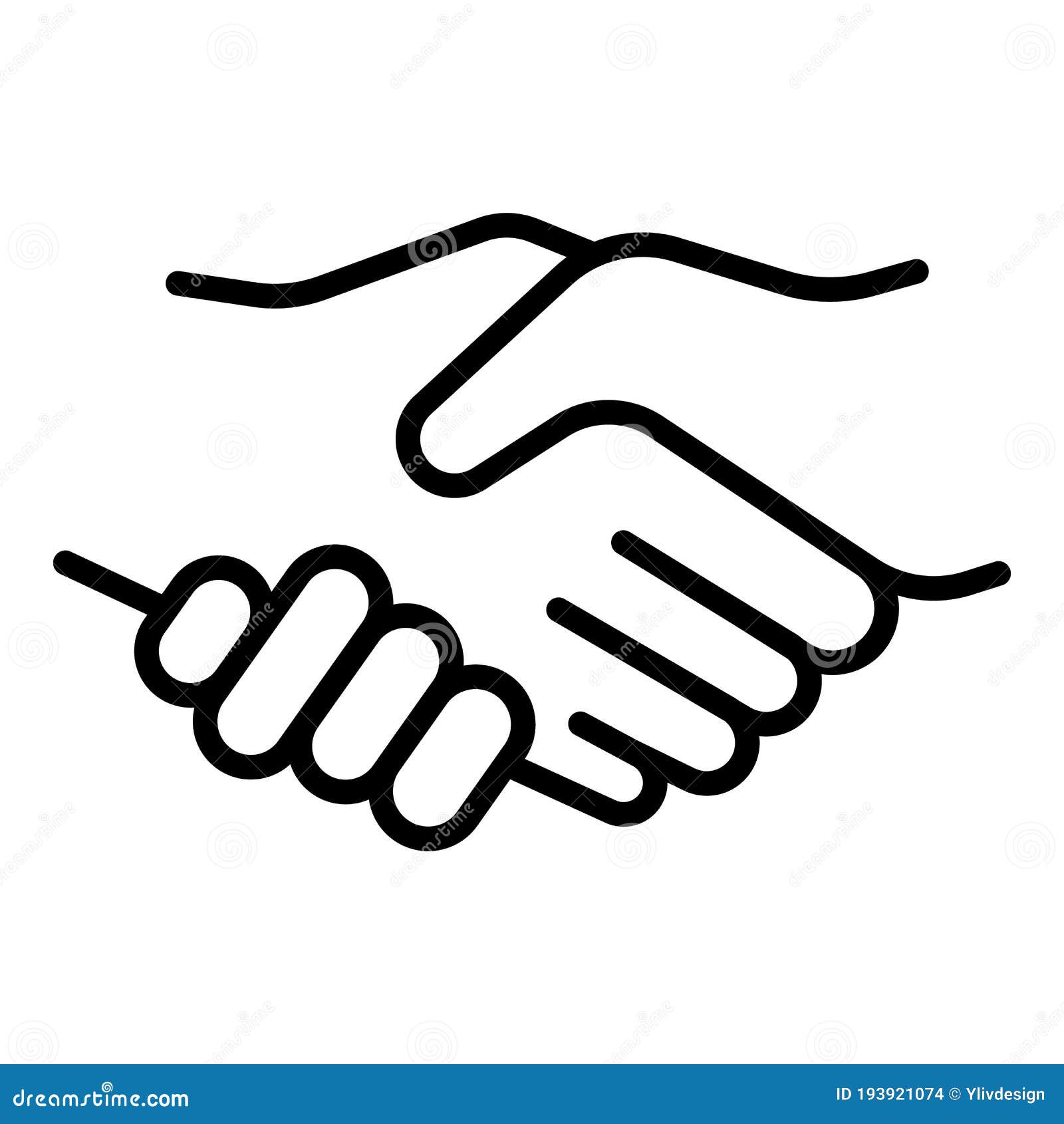 Handshake Icon - Download in Colored Outline Style