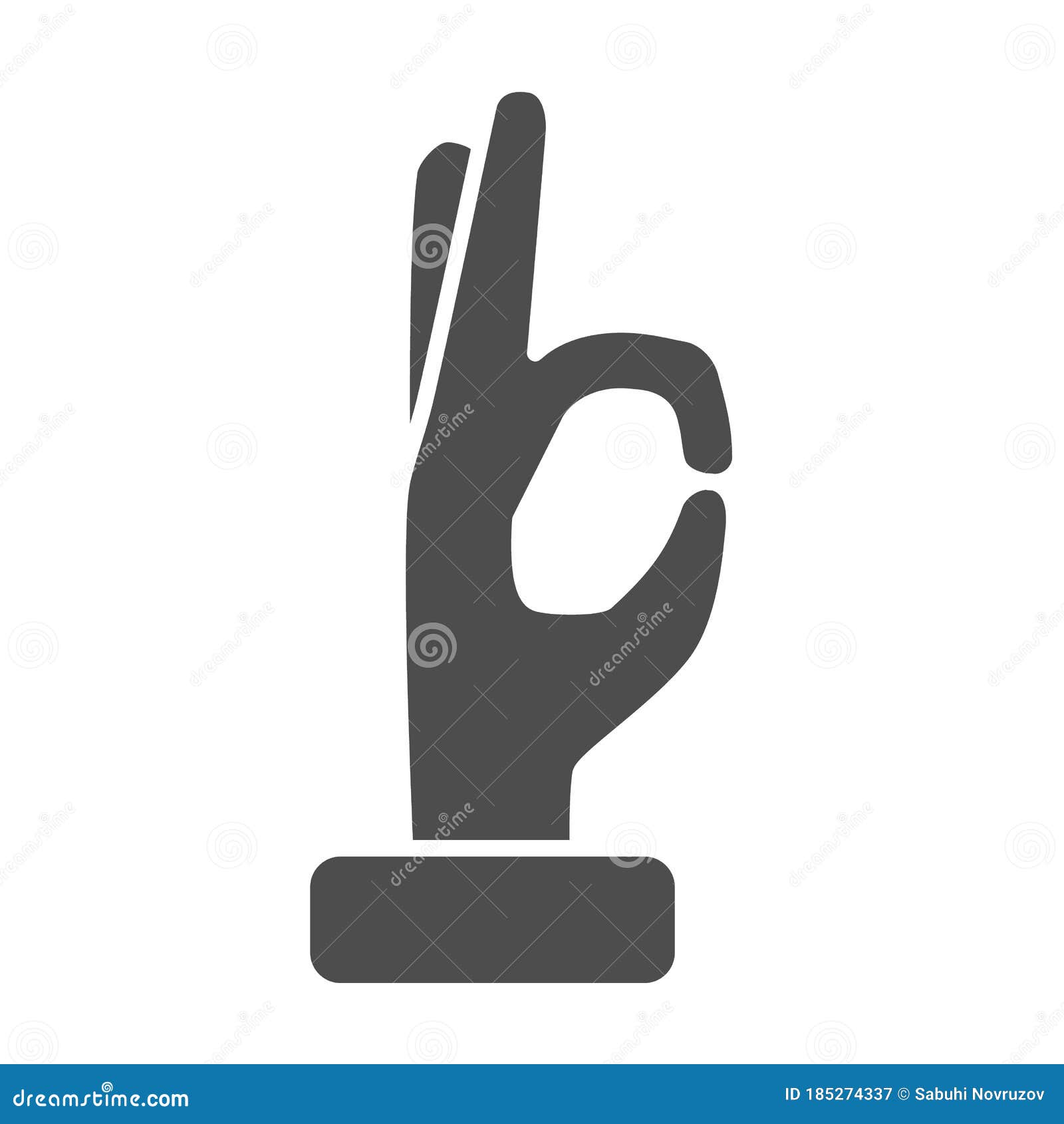 Gesture Okay Solid Icon Hand Gestures Concept Ok Hand Symbol Sign On White Background Approval Hand Icon In Glyph Stock Vector Illustration Of Hand Icon 185274337