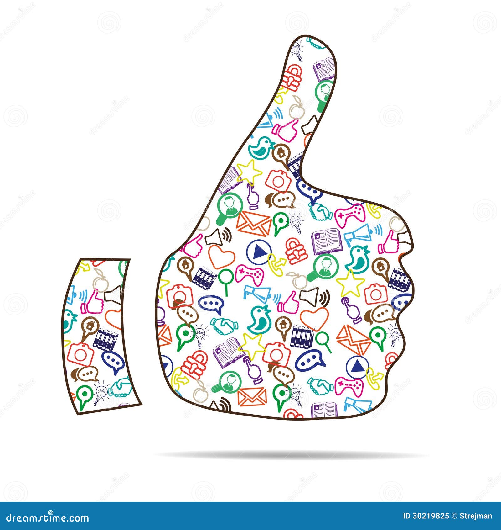 Gestures of the Universal  Icons Stock Vector Illustration of hand