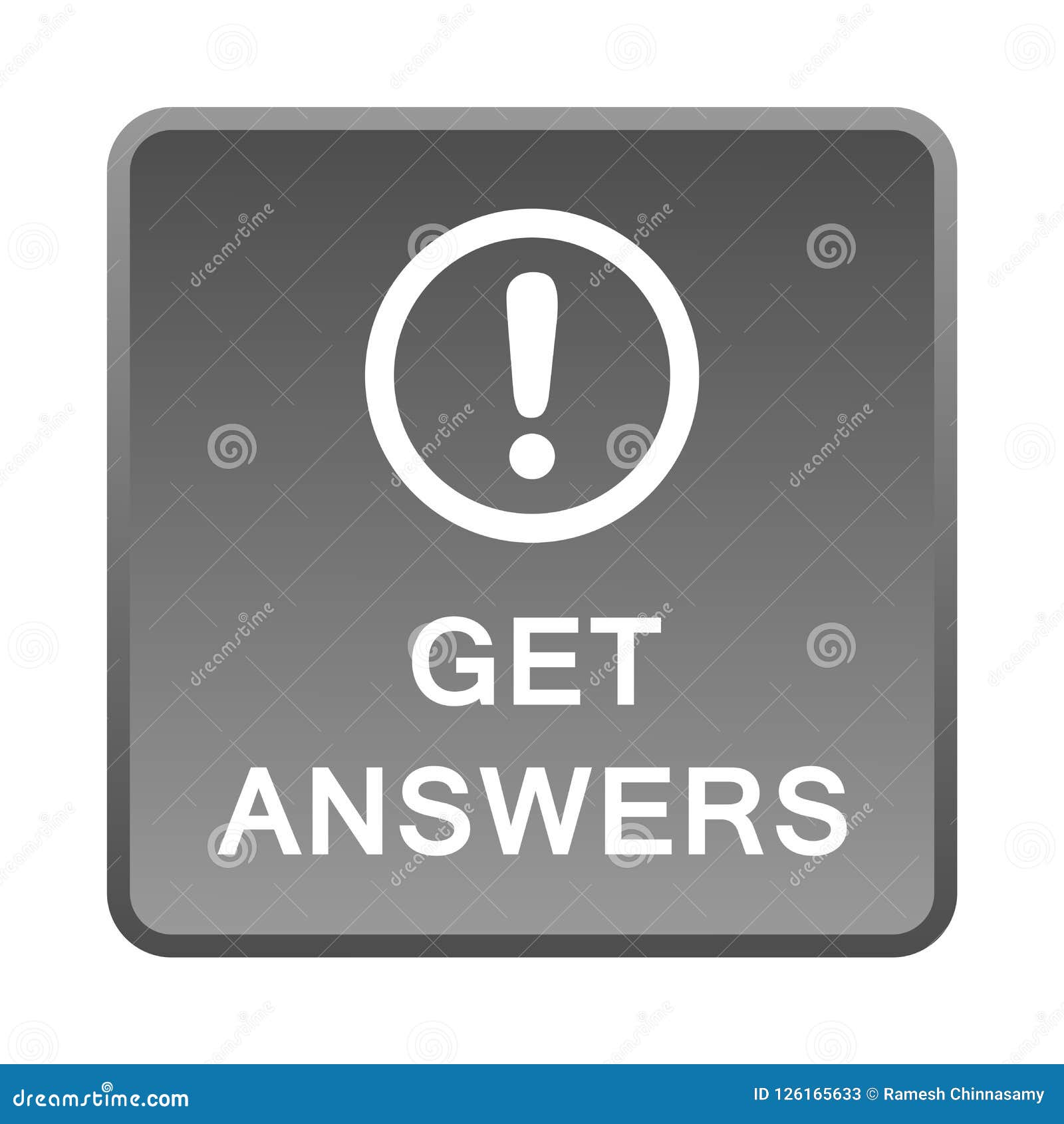 Get answers button stock vector. Illustration of feel 126165633