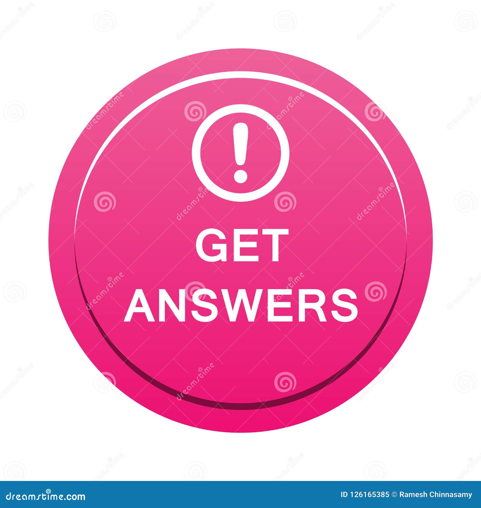 Get answers button stock vector. Illustration of button 126165385