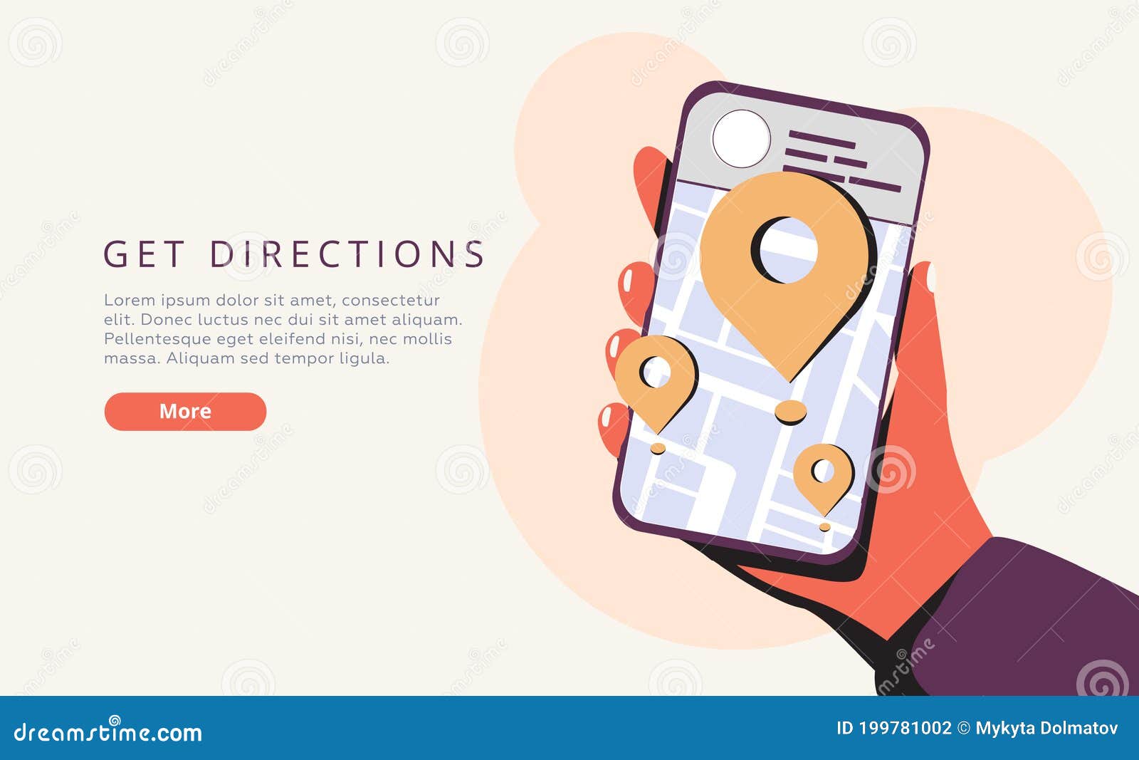 Directions To And From Address Get Directions Website Ui Kit. Company Address, Contact Us Page, Website  Menu Bar, Navigation, Maps And Location Stock Illustration - Illustration  Of Drive, Information: 199781002