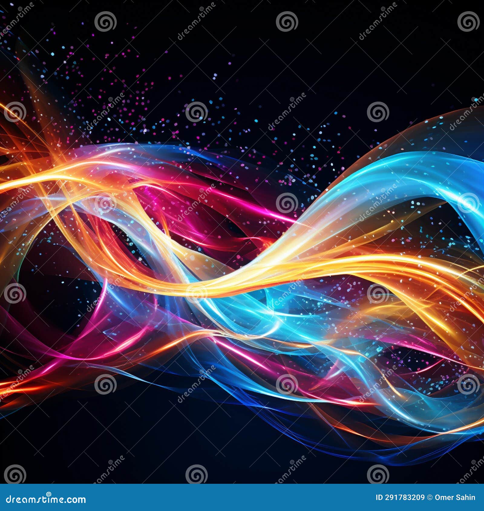Dancing Lights Illuminated Trails of Color Moving in Synchrony Stock Image Image of creative