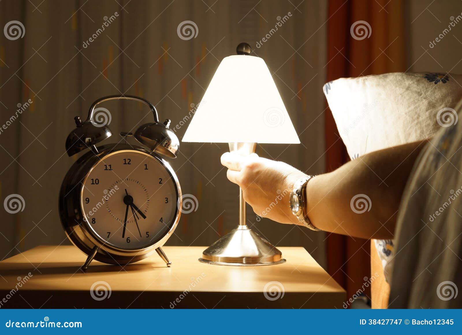 Get Out of Bed in the Middle of the Night Stock Image Image of pillow