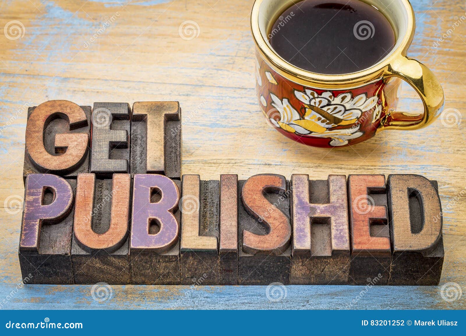 Get Published Word Abstract In Wood Type Stock Photo Image Of