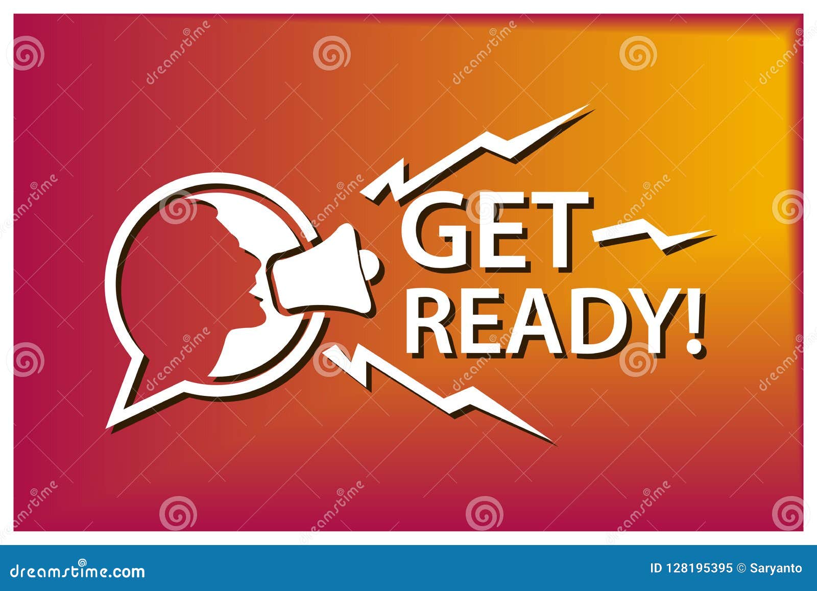 Get Ready With Megaphone Flat Vector Illustration On Colorful Background Stock Vector Illustration Of Announcement Design Get Ready With Megaphone Flat Vector Illustration On Colorful Background Stock Vector Illustration Of Announcement Design