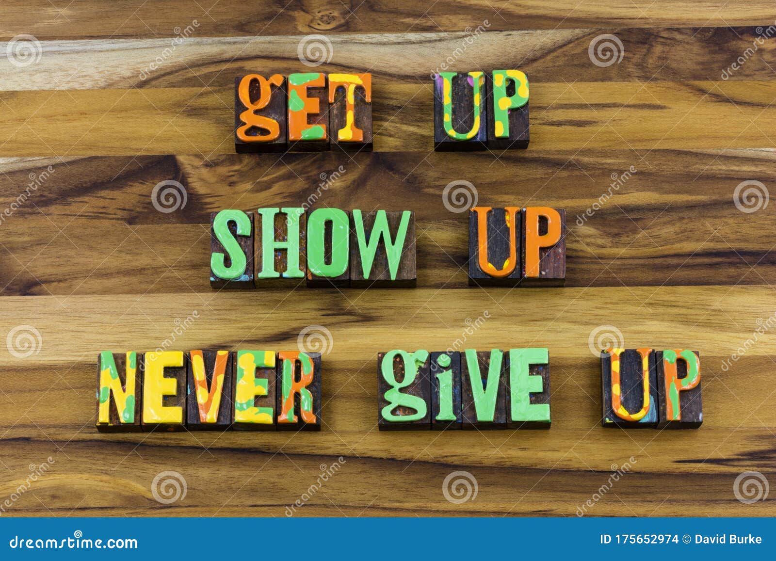 get up show hard work never give quit try again determination