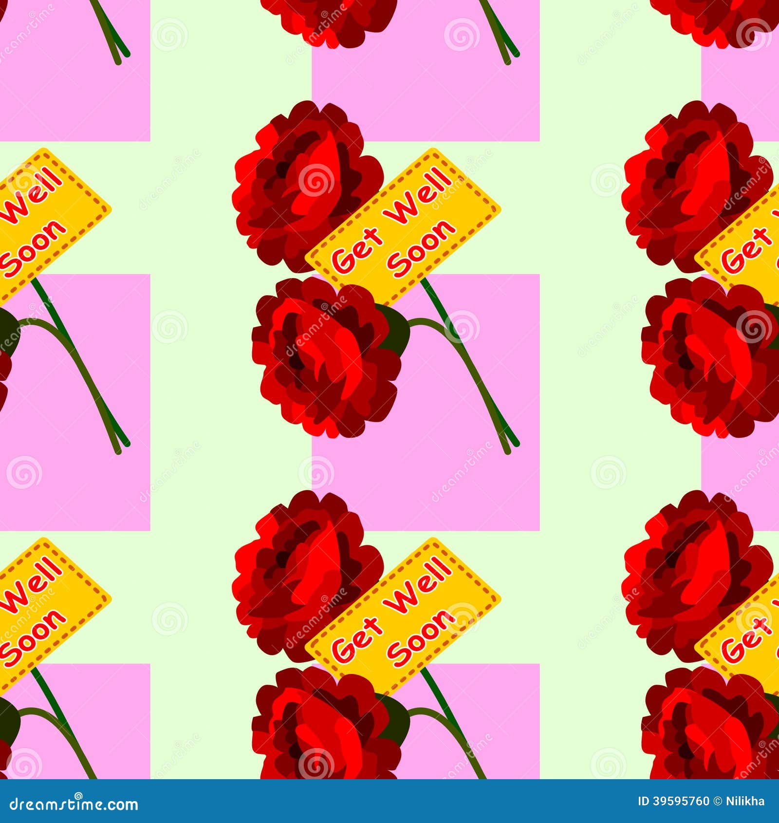 get well card seamless background 