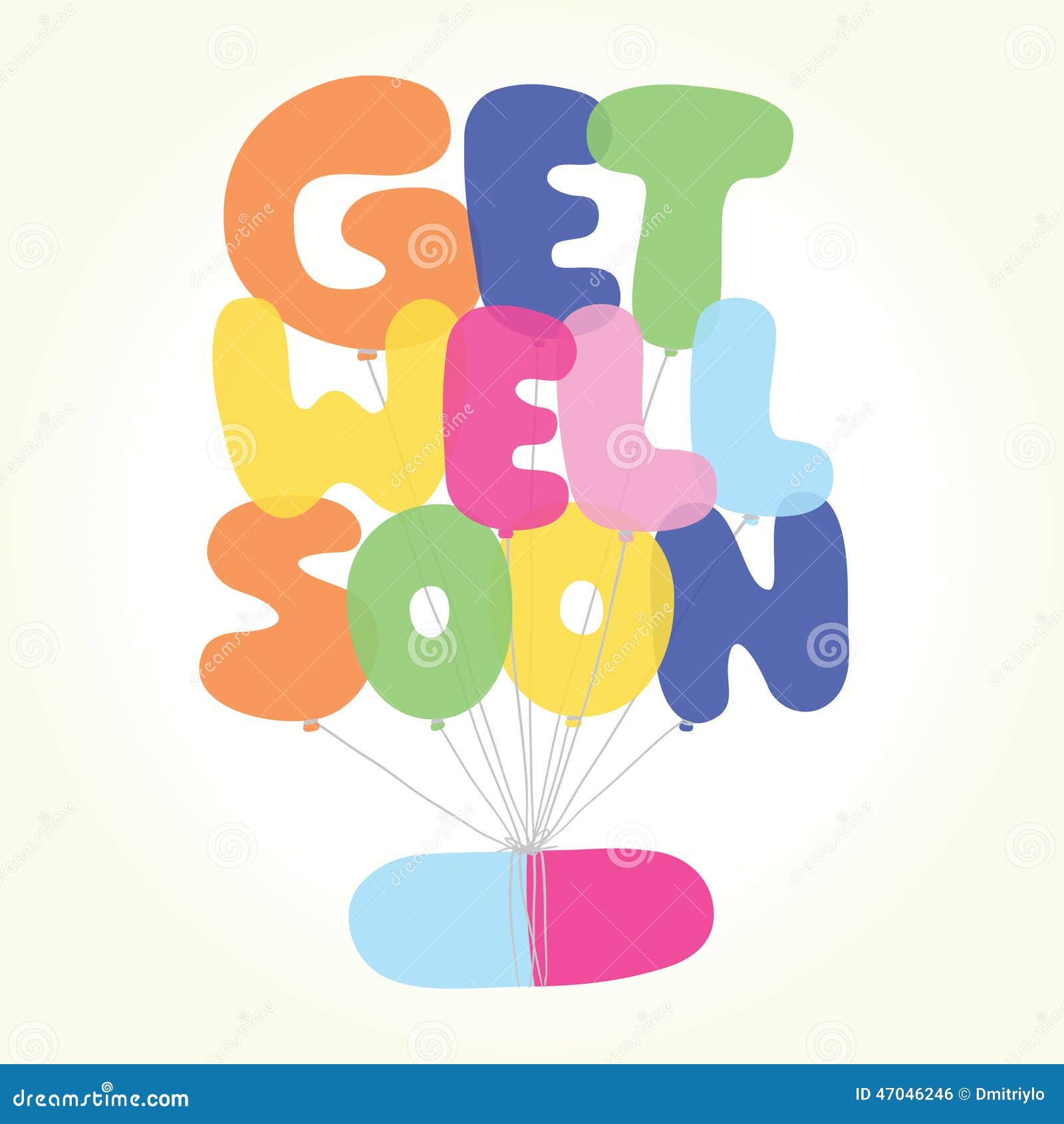 Download Get Well Soon Vector Postcard Stock Illustration ...
