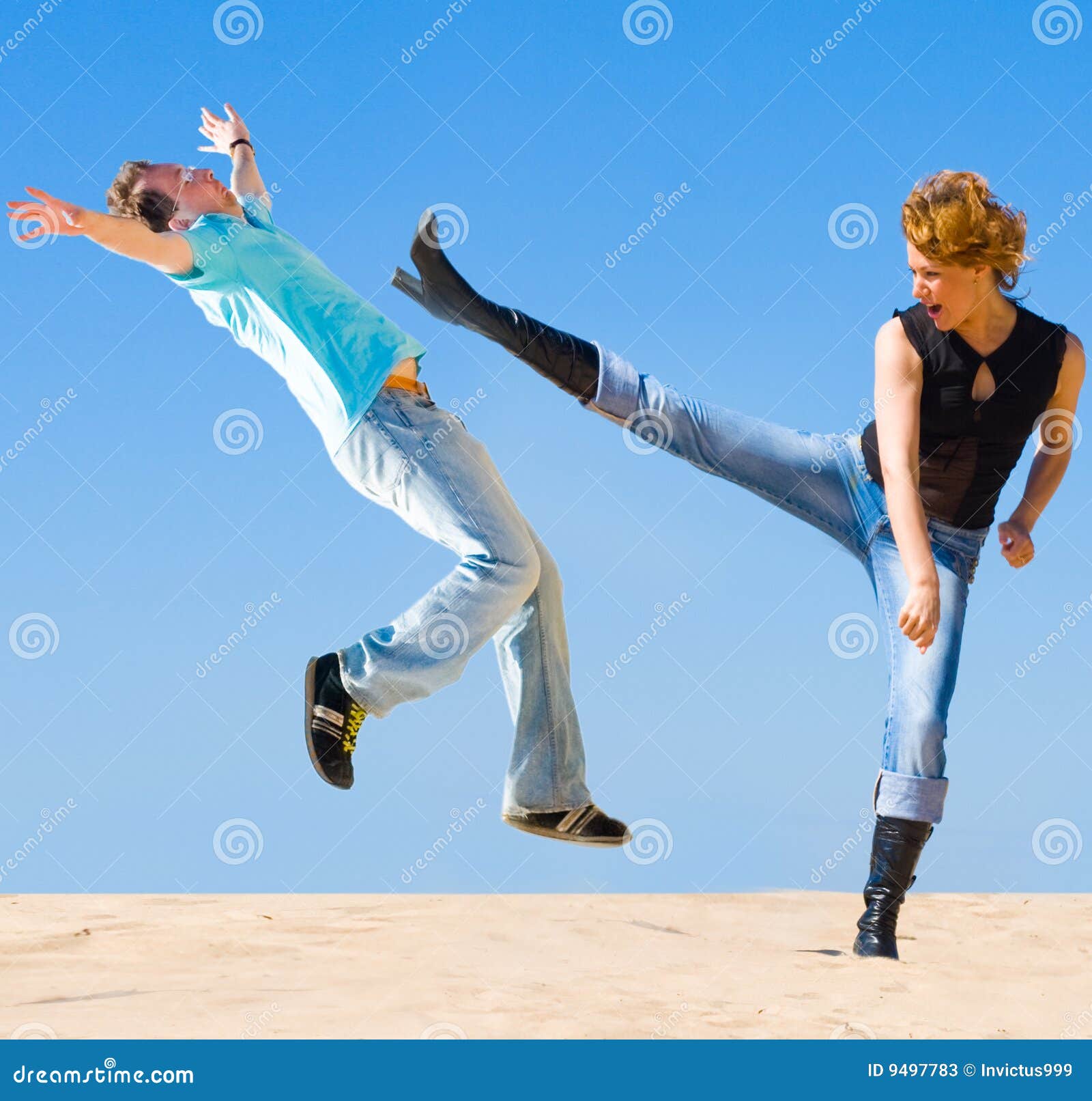 Get your kicks stock image. Image of woman, stricke, girl 9497783