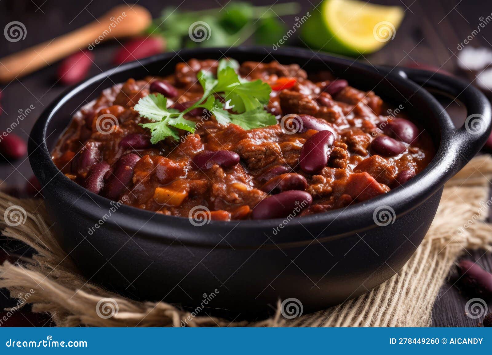 Get Your Protein Fix with a Macro Shot of Protein Packed Chili Con Carne with Beef and Beans