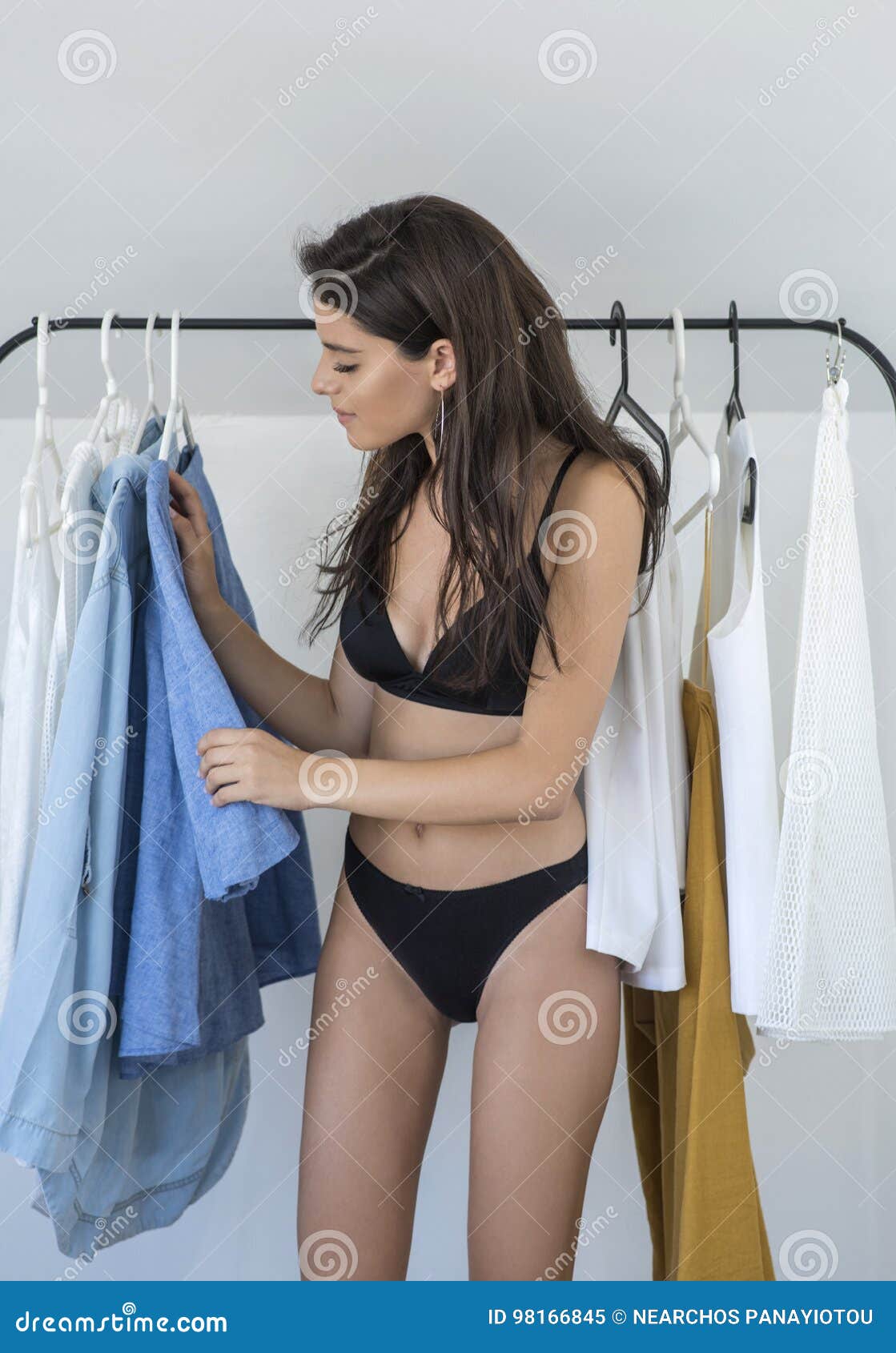 Getting ready for work. stock image. Image of slim, adult - 98166845