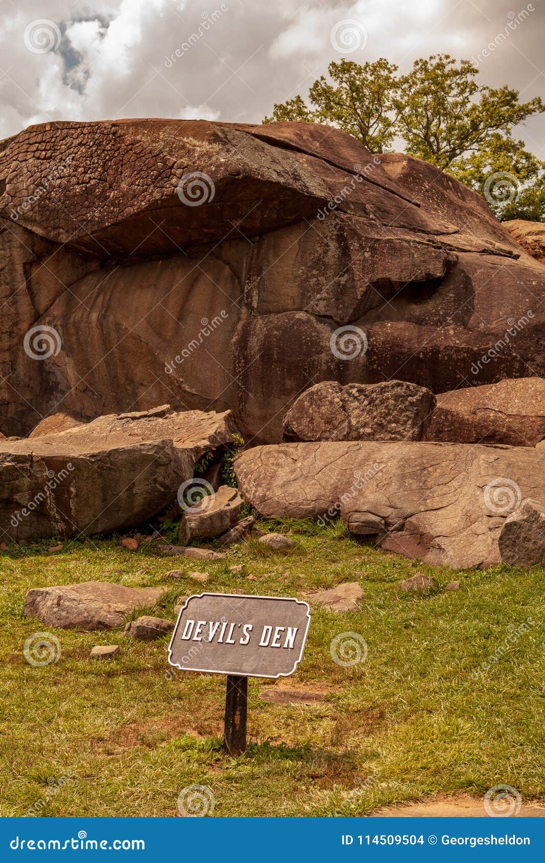 Devils Den At Gettysburg National Military Park Stock Photo