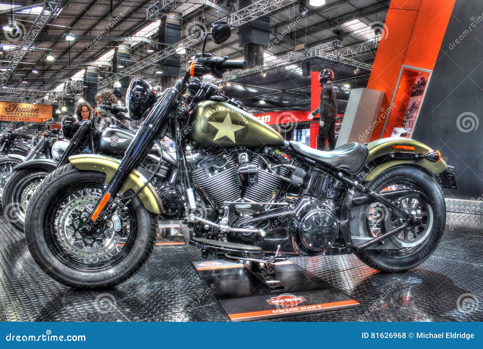 Gewohnheit Gemaltes Harley Davidson Motorrad Redaktionelles Stockfoto Bild Von Automobil Erscheinen 81626968