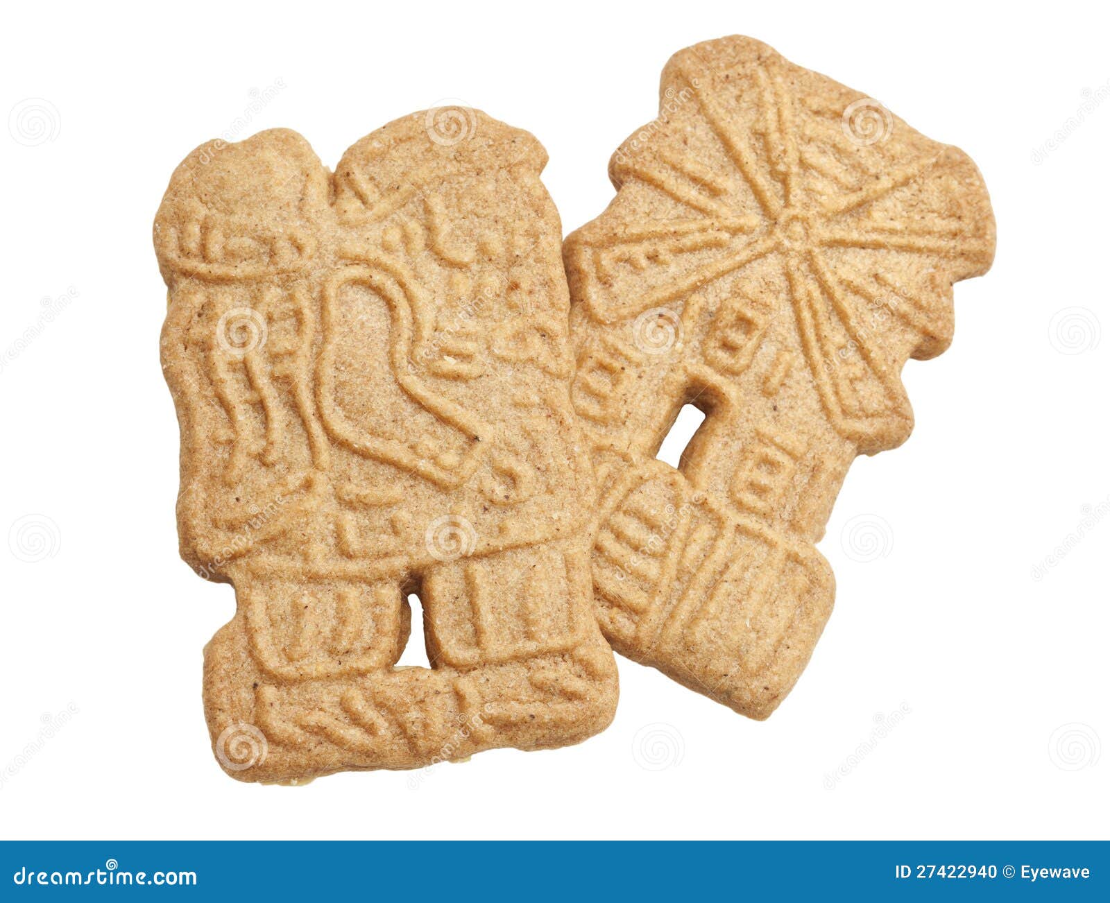 Geïsoleerde De Koekjes Van Speculaas Stock Foto Image of zoet