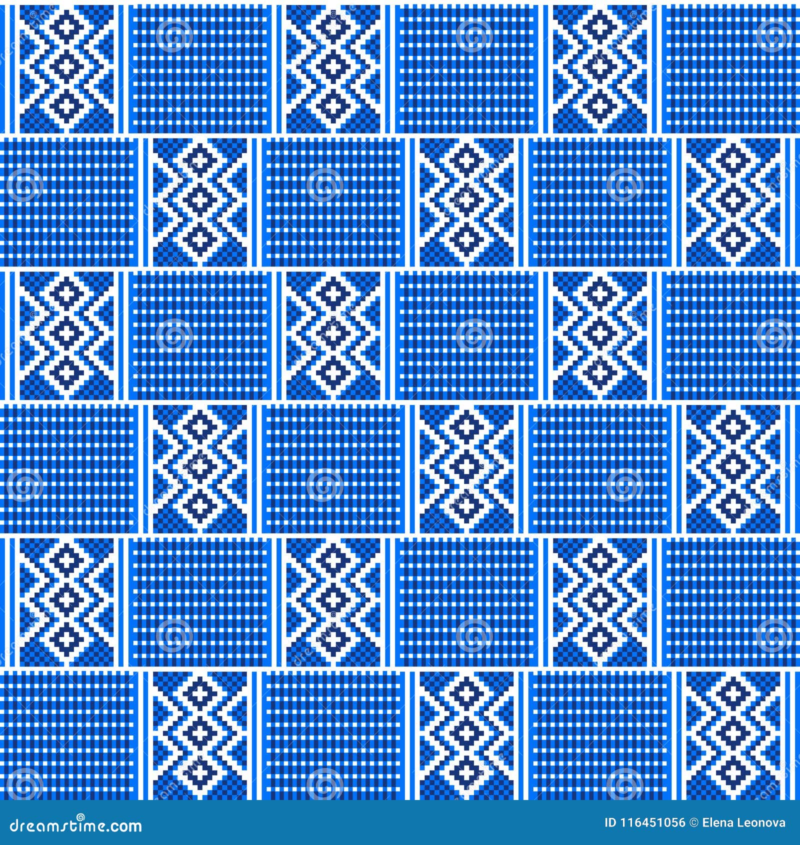 Geometric African Print. Cloth Kente. Seamless Pattern. Stock