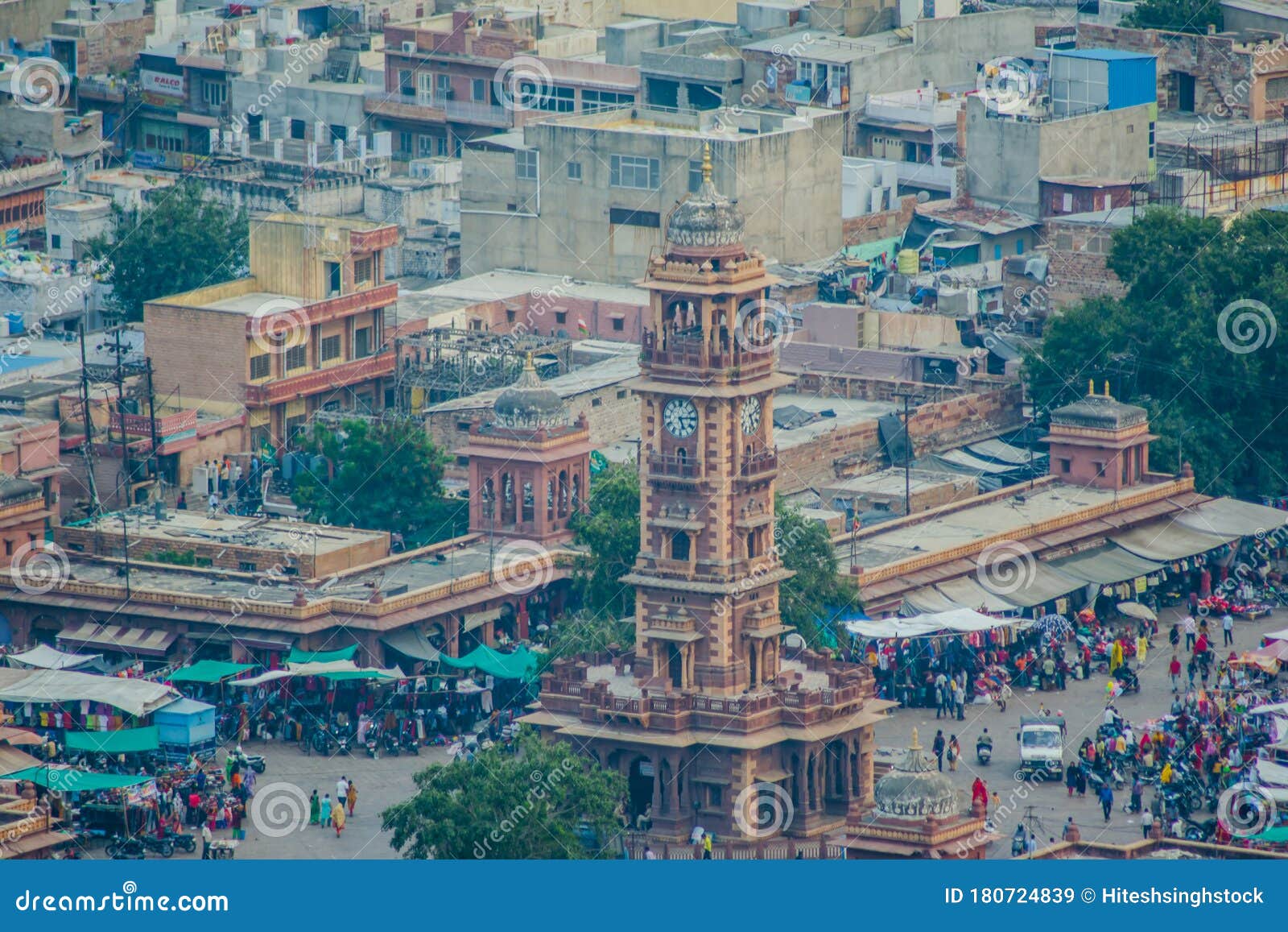 ghanta ghar clock tower & sadar market jodhpur rajasthan