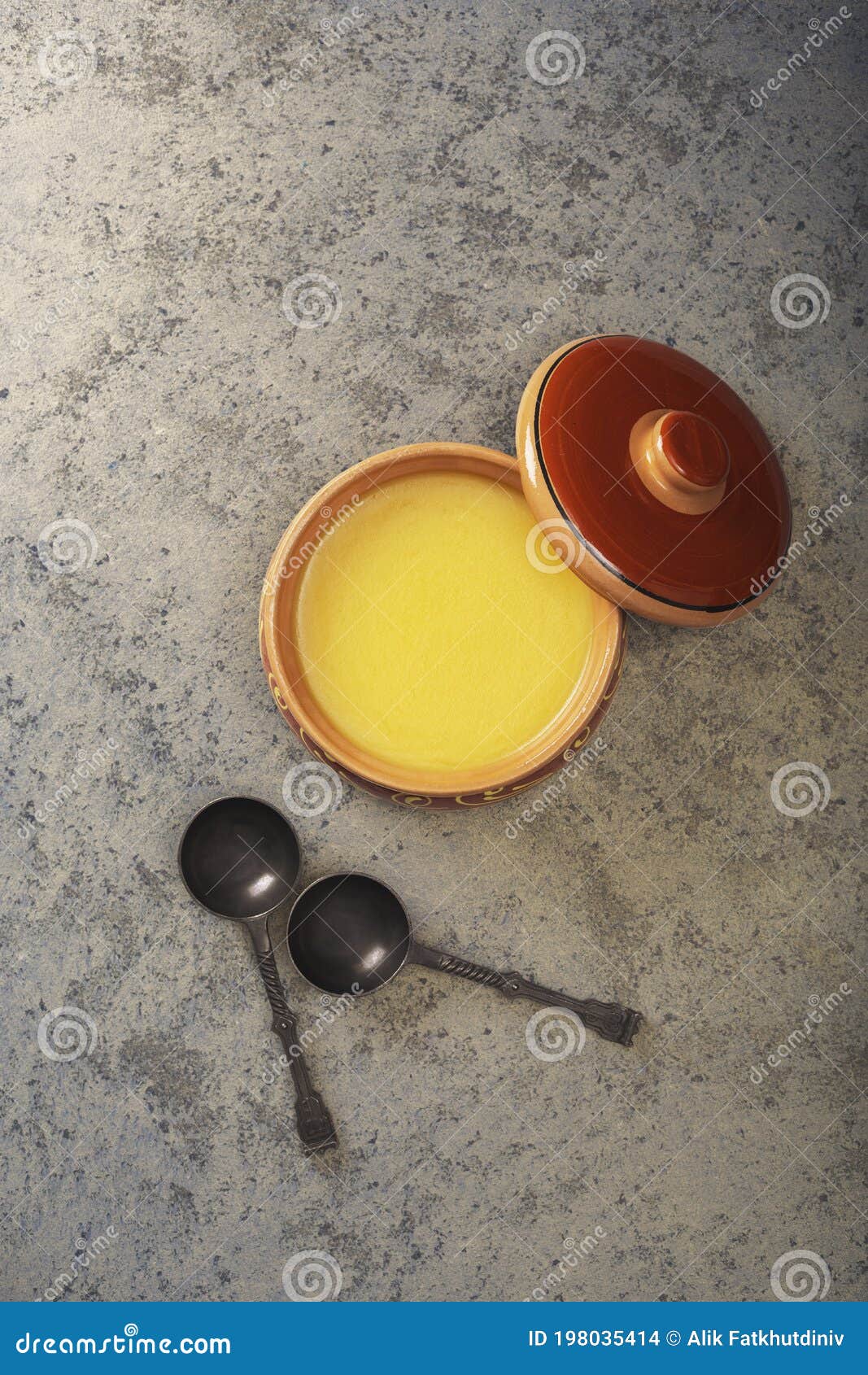 Ghee Oil in a Ceramic Pot on the Table Stock Photo Image of pakistani