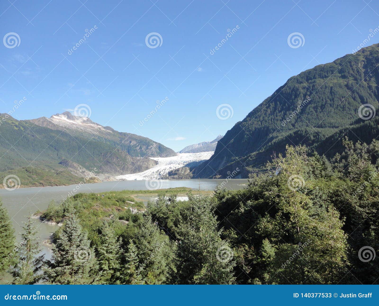 Ghiacciaio Juneau Alaska Di Mendenhall Ghiacciaio Di Mendenhall Che ...