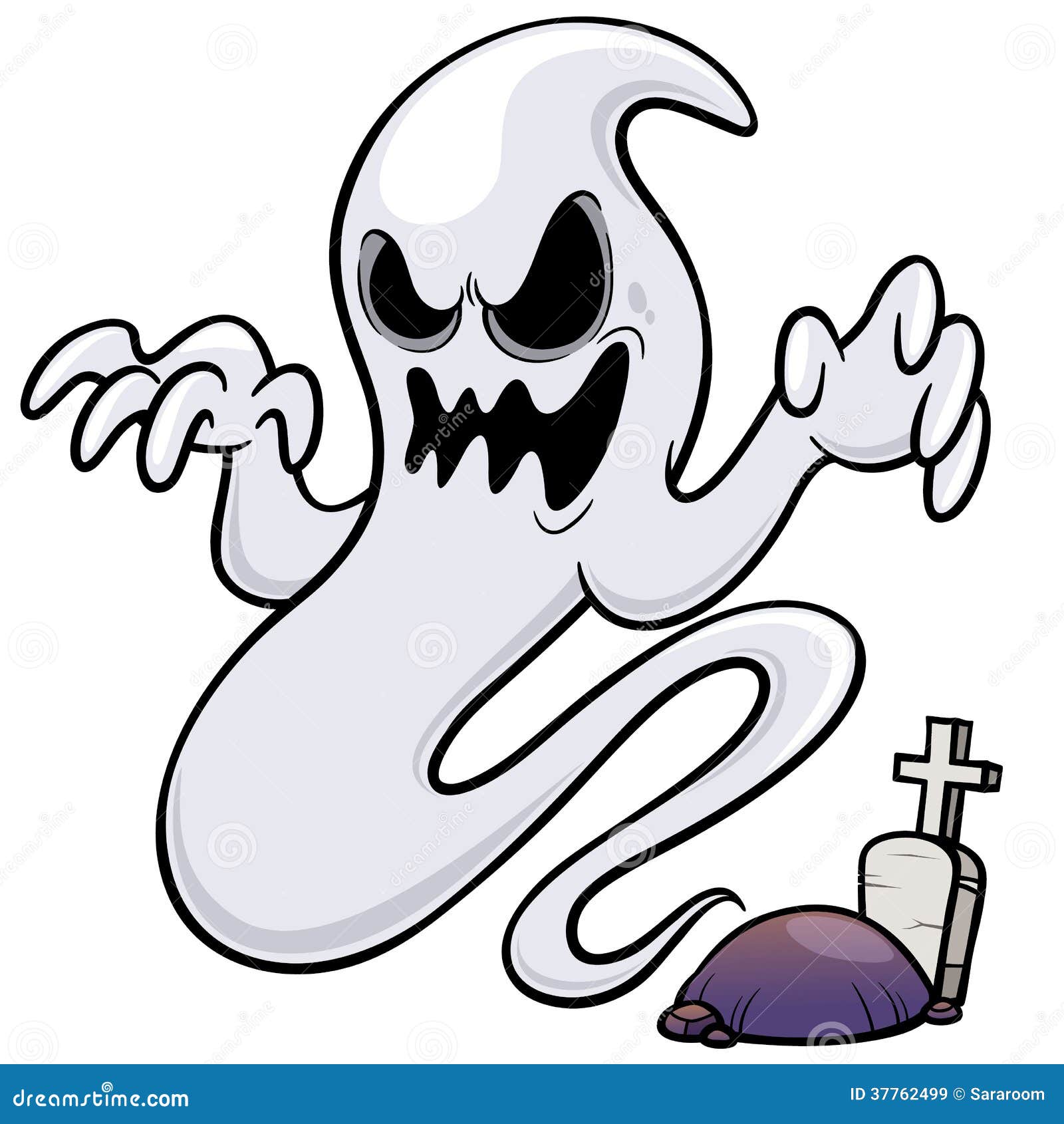 Ghost cartoon stock vector. Illustration of character - 37762499