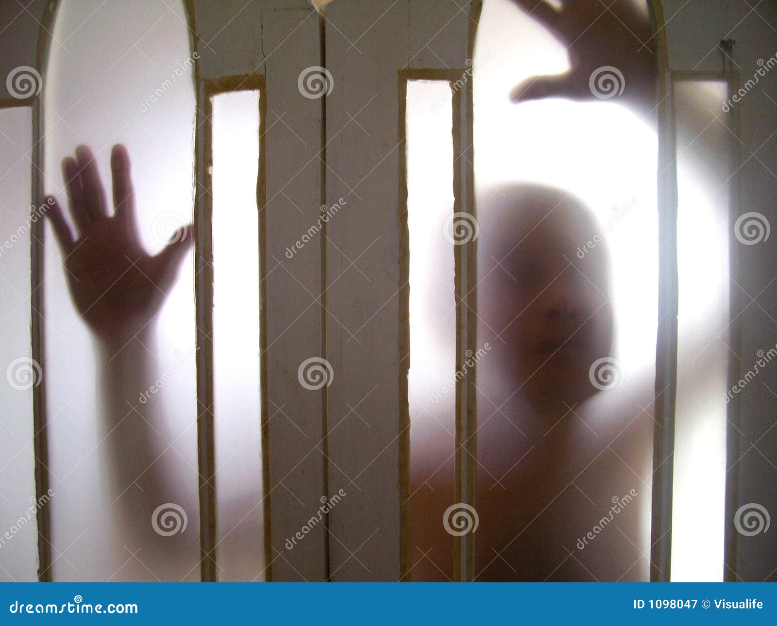 Ghost through the door stock image. Image of door, ghost 1098047