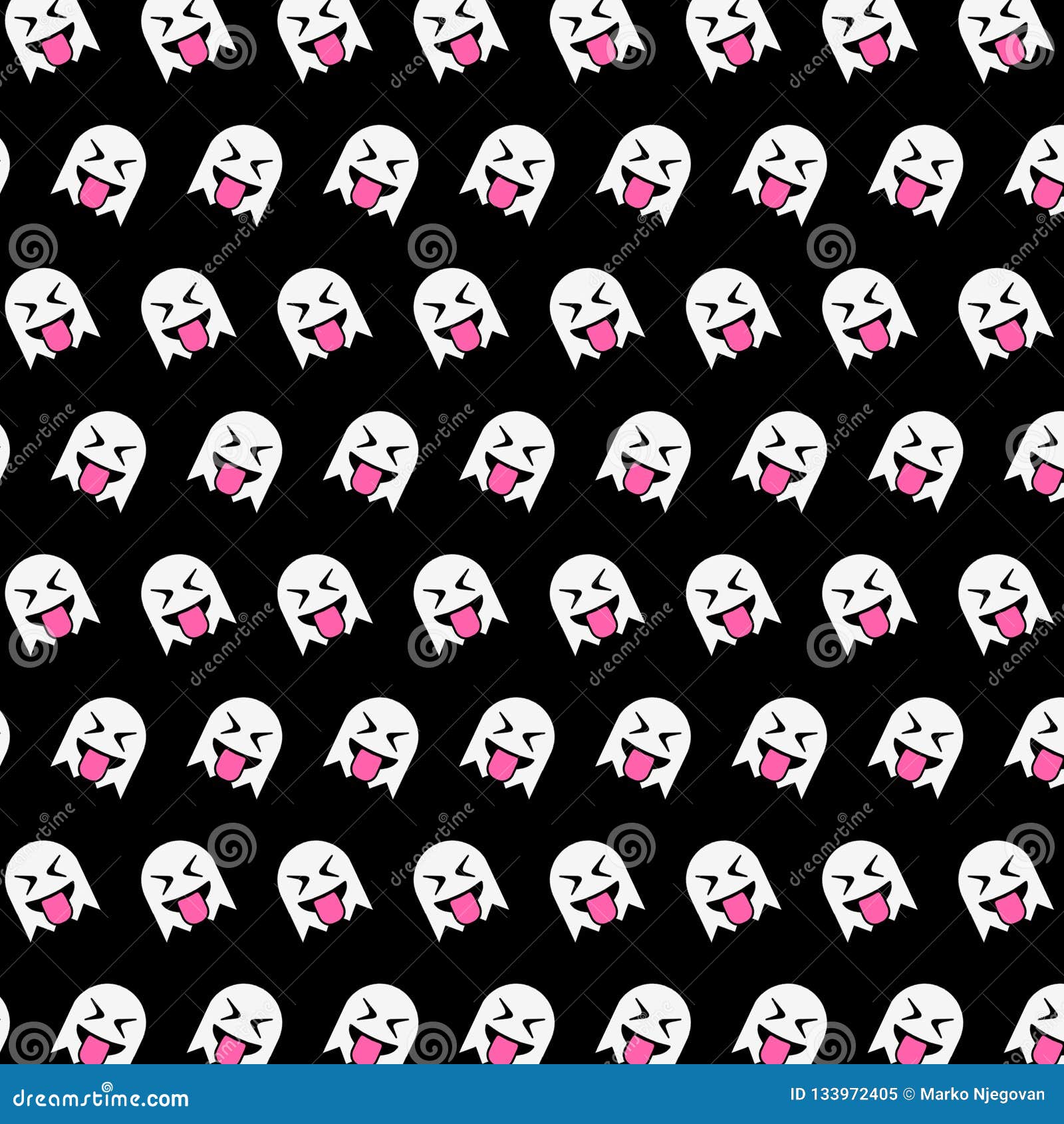 ghost - emoji pattern 37