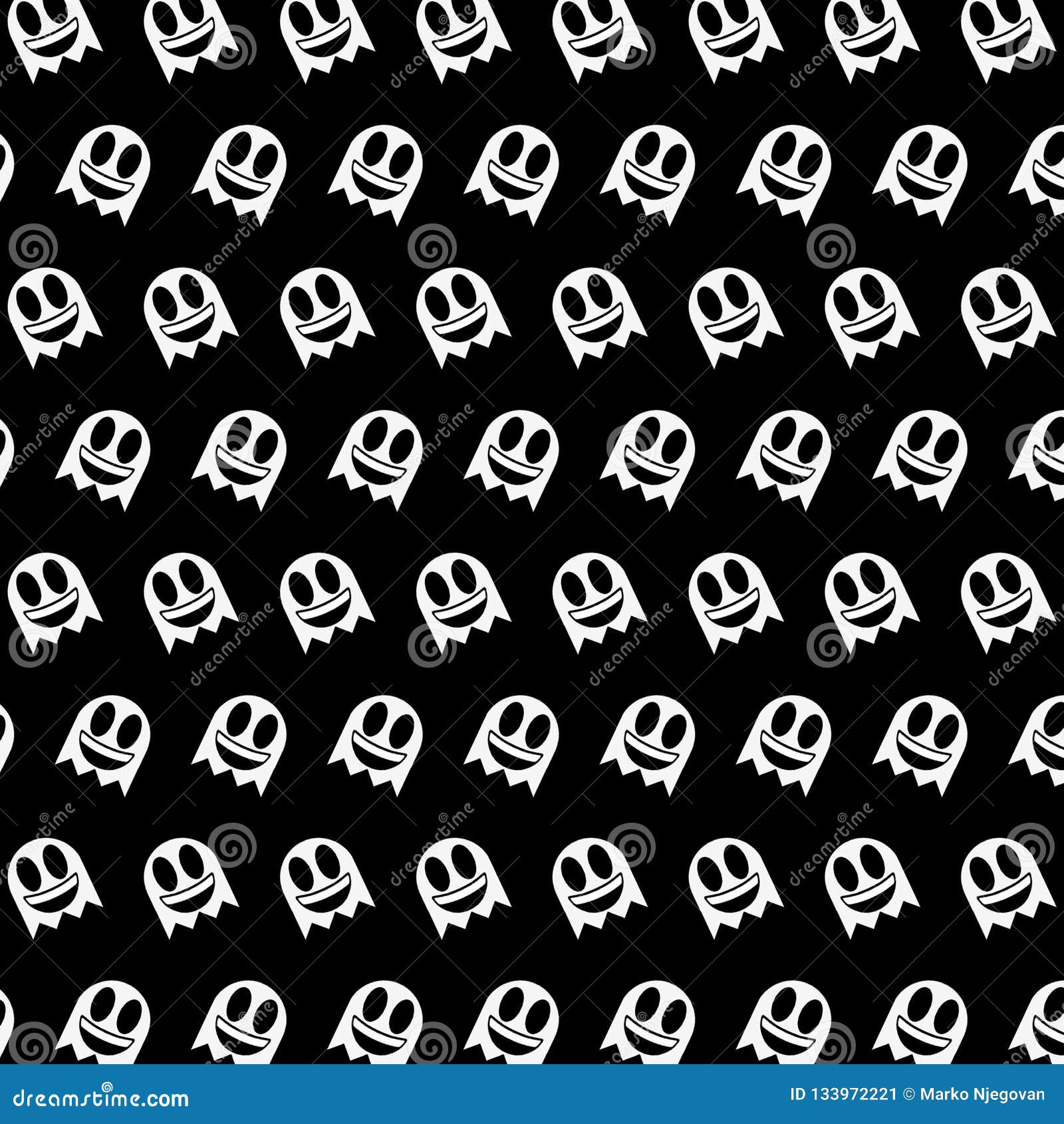 ghost - emoji pattern 06