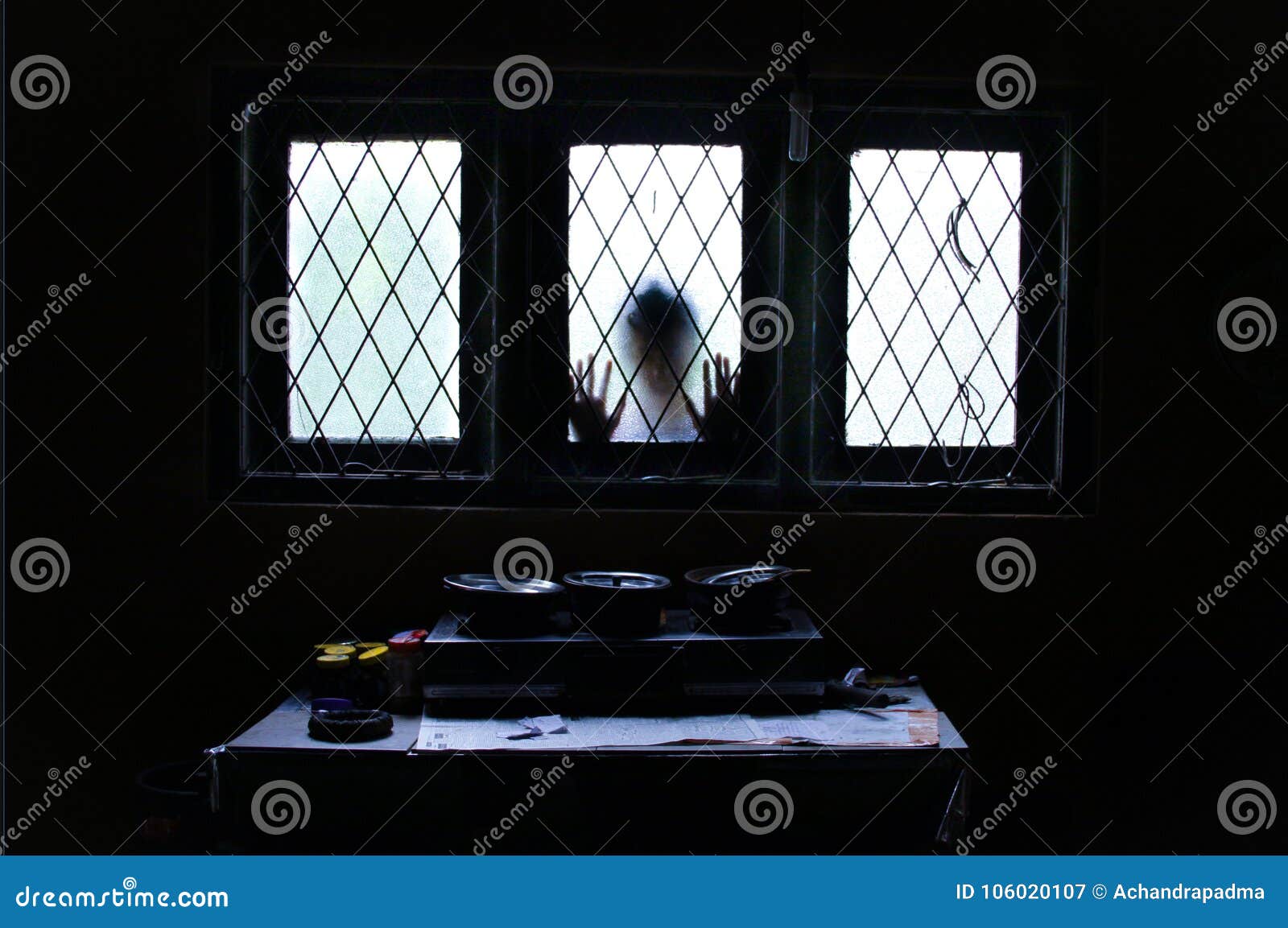 Man Peering Out Of A Window In The Dark Background, Picture Of The Man In The  Window Background Image And Wallpaper for Free Download