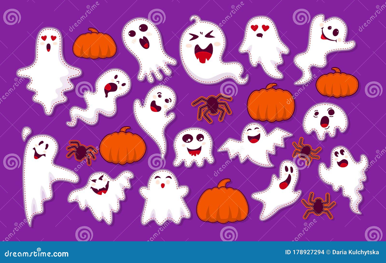 Ghost, Pumpkin, Spider Patch Cartoon Set Vector Stock Vector - Illustration of pumpkin, angry: 178927294 Ghost, Pumpkin, Spider Patch Cartoon Set Vector Stock Vector - Illustration of pumpkin, angry: 178927294