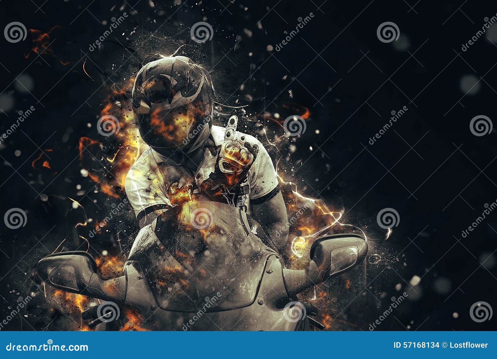 ghost rider fire bike