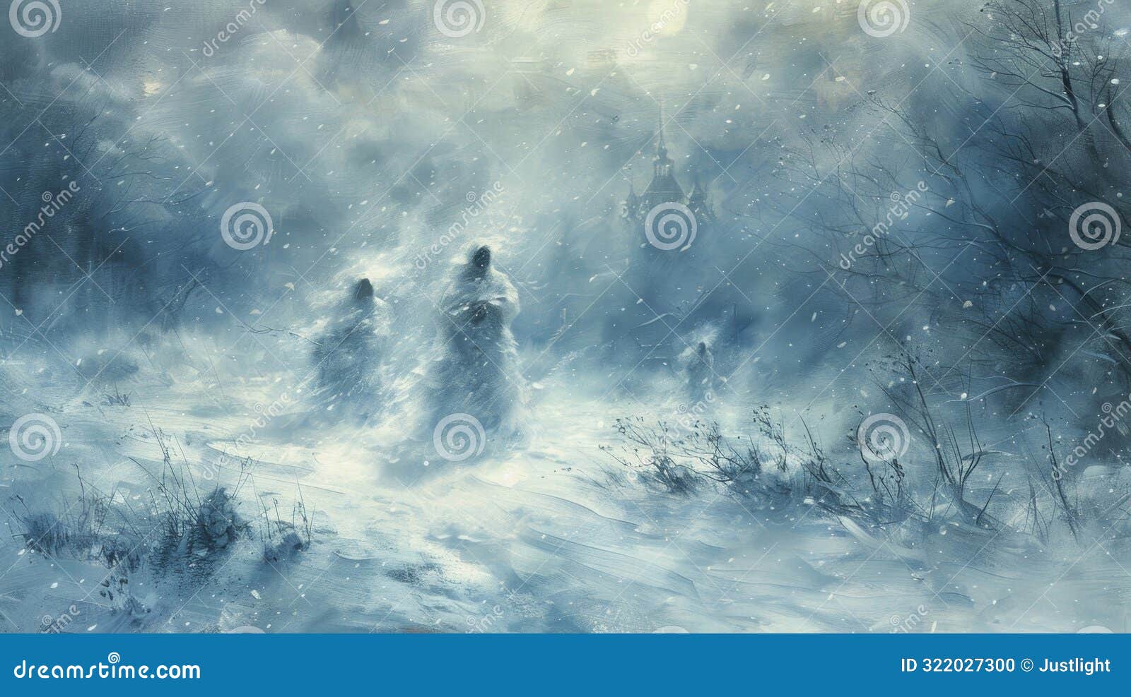 the ghostly figures seemed to be caught in an eternal game of hide and seek their forms materializing and vanishing