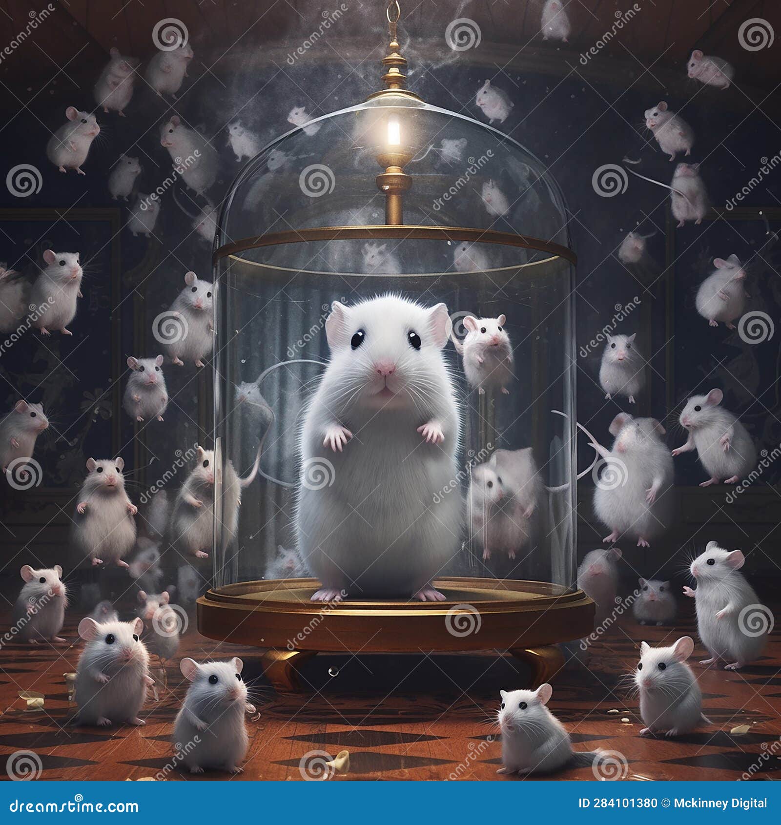 Ghostly Seen with Haunting Hamsters All about. Created Using Ai