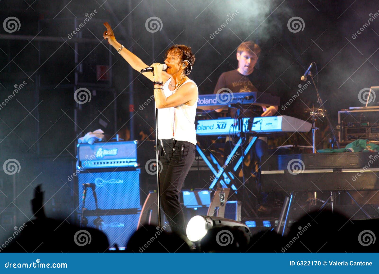  Gianna Nannini s concert editorial image. Image of instrument - 6322170 Illustration 