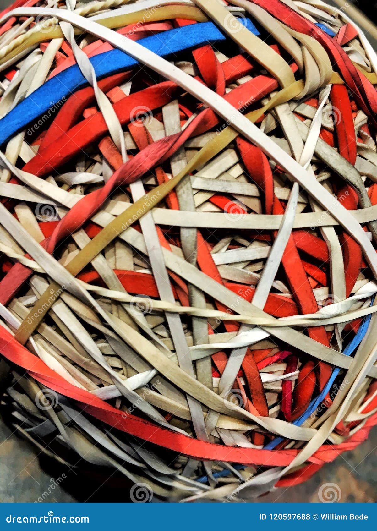 Giant Ball of Rubber Bands Closeup Stock Photo Image of sizes, macro