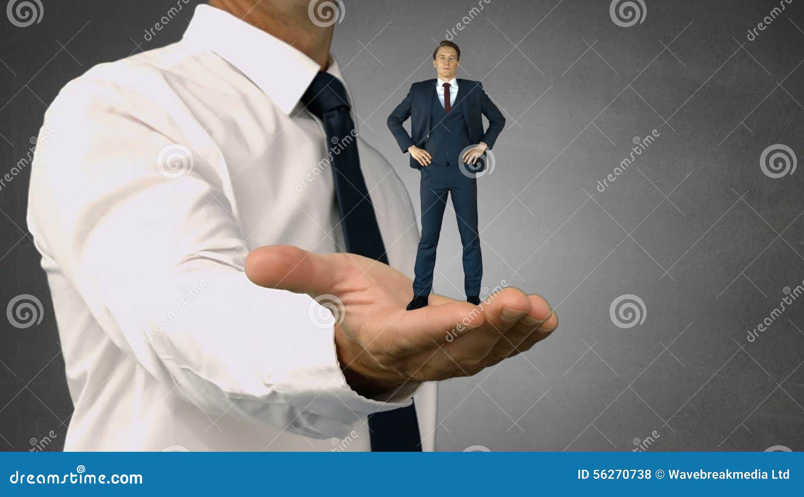 Giant Boss Holding Hands of Stock Footage - Video of corporate, 56270738