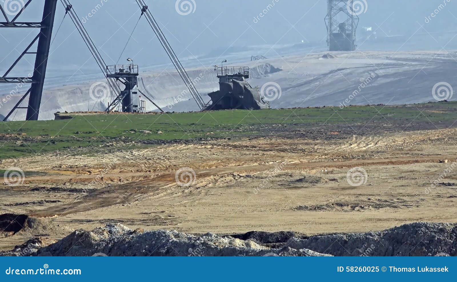 Giant Bucket Wheel Excavator Opencast Mining Stock Video Video of