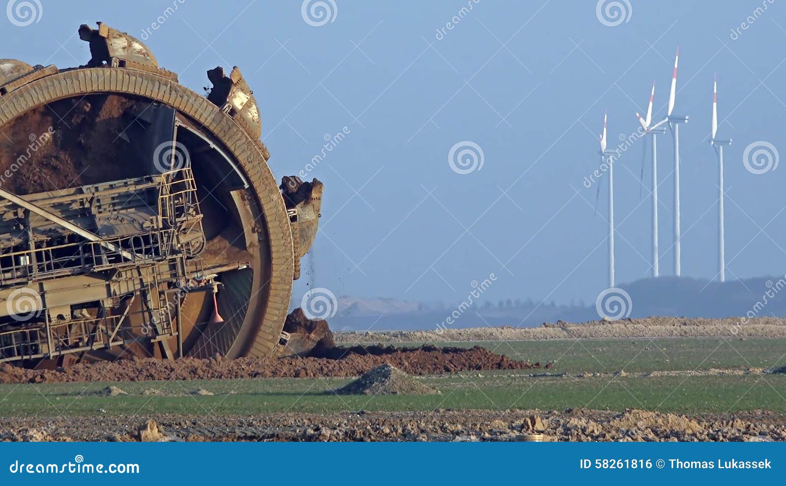 Giant Bucket Wheel Excavator Opencast Mining Stock Footage Video of