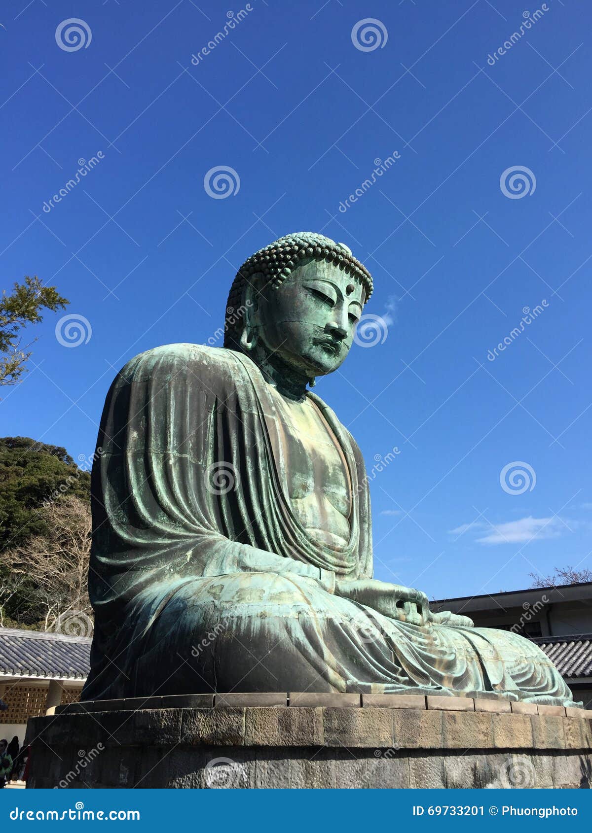 Giant Buddha in Japan stock image. Image of walking, buddha 69733201