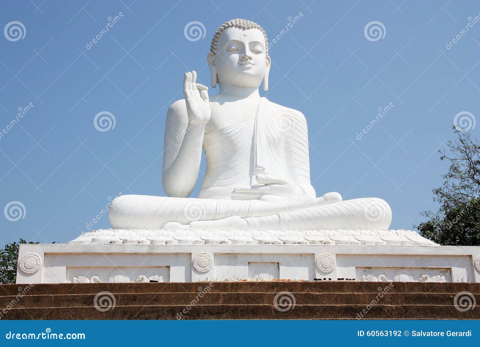 The Giant Buddha Statue Mihintale Sri Lanka Stock Photo Image of