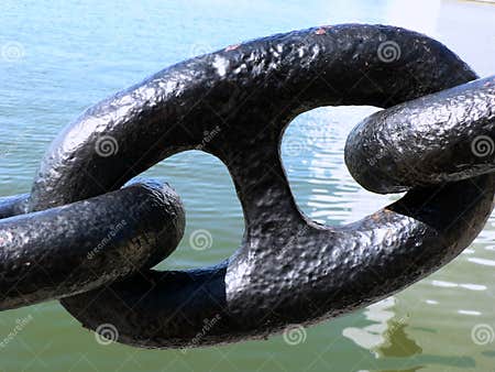 Giant Chain LInk stock image. Image of link, black, marine - 144955
