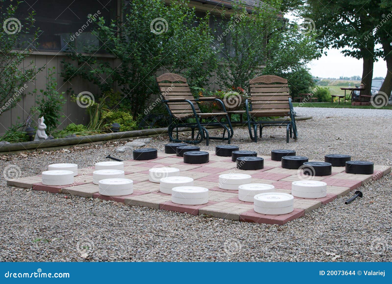 Giant Checkers stock photo. Image of oversized, entertain 20073644