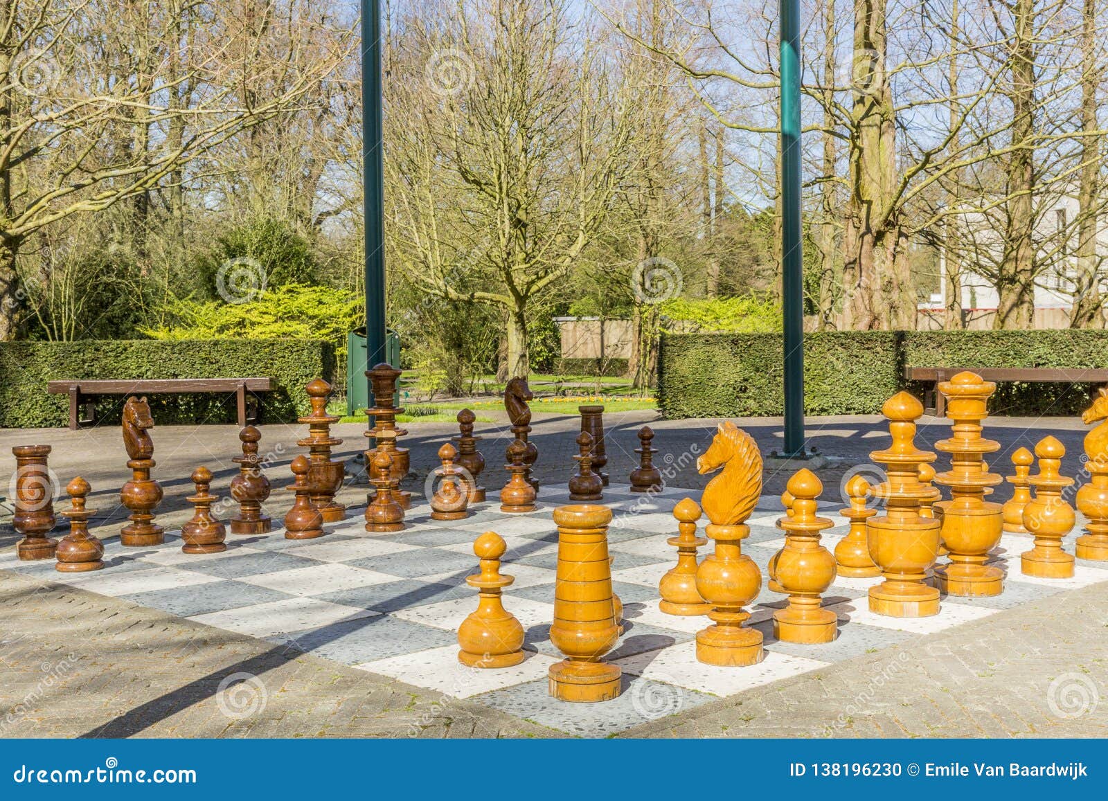 Giant Chess Game on the grounds of the Golden Tulip Lord Charles Hotel in  Cape Town South Africa Stock Photo - Alamy