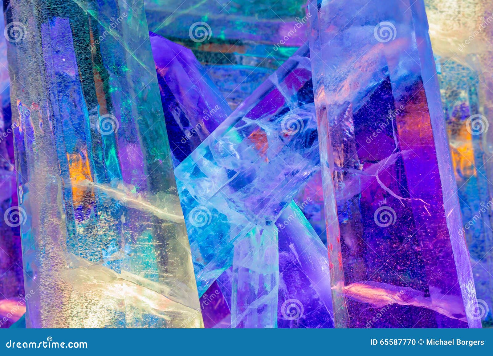 Giant colored ice crystals stock photo. Image of crystals 65587770