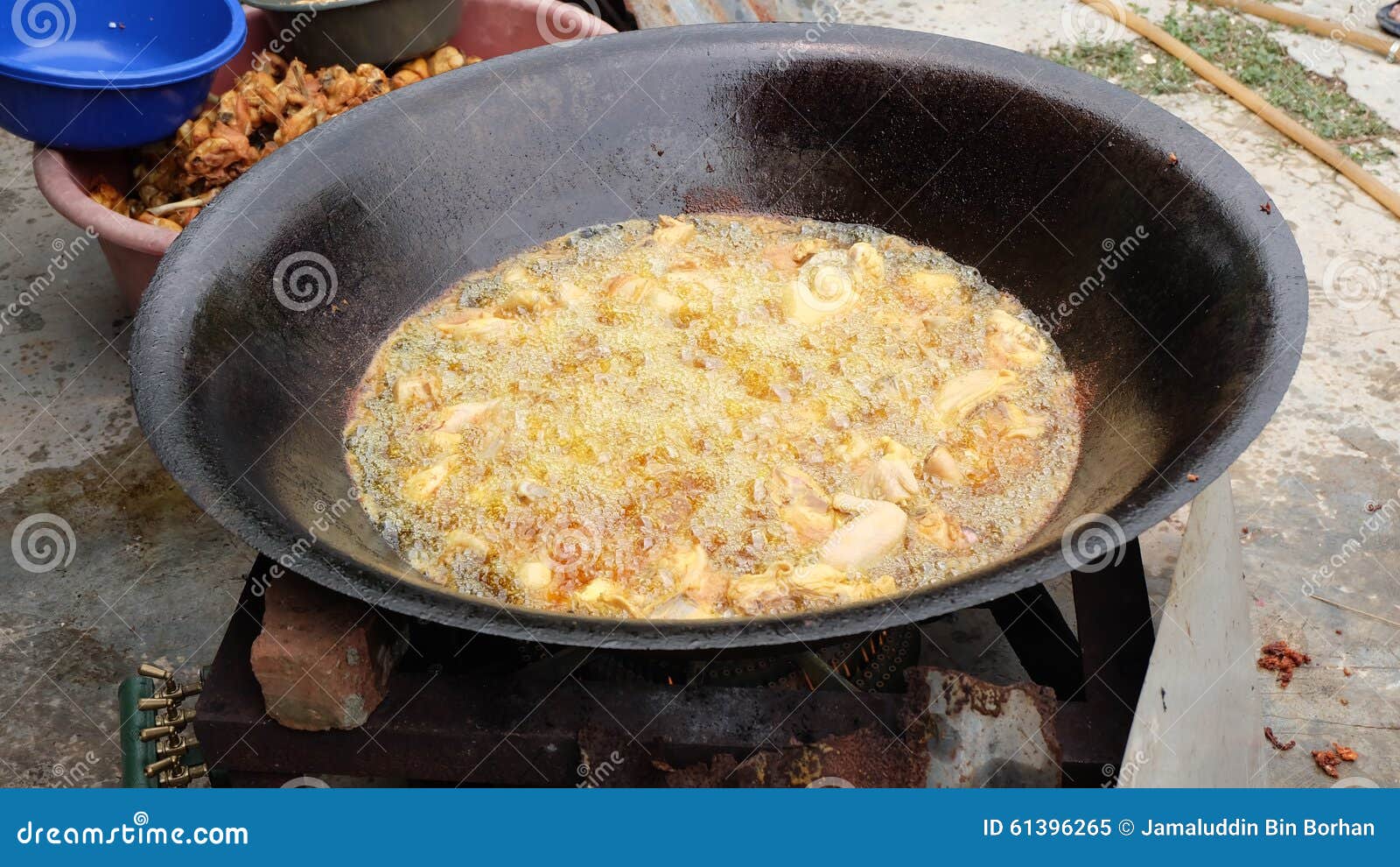 Giant frying pan stock image. Image of large, foodstuff - 61396265